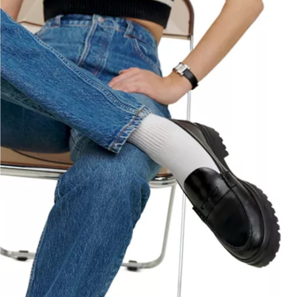 Reformation Agathea chunky penny Black Loafers